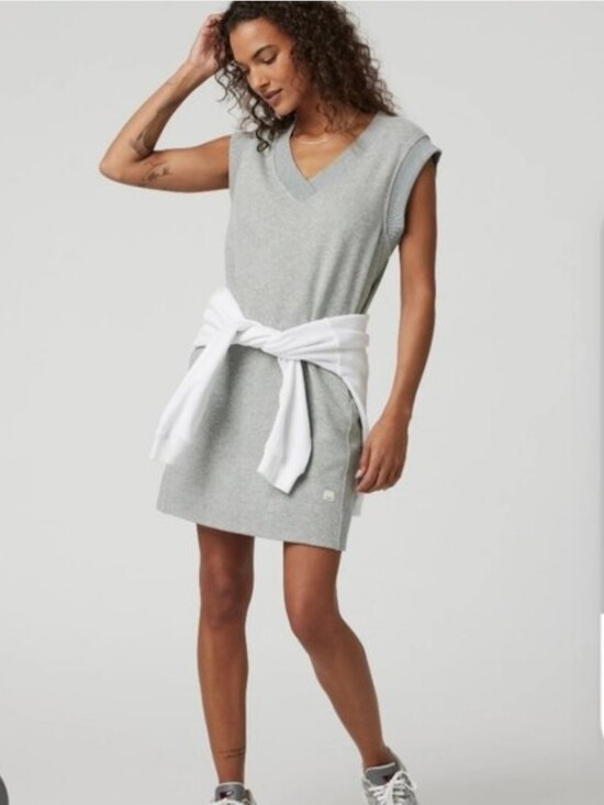 Vuori Dresses & Skirts - Vuori Tank Vest Sedona Dress Gray Slaveless Mimi Women Size XS